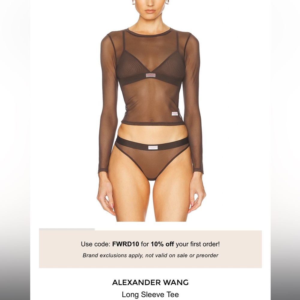 Alexander Wang Transparent T-shirt